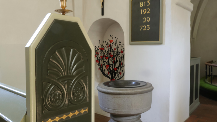 Dåbefont i Brøndbyvester Kirke