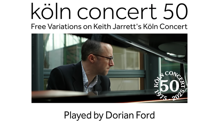 Ein Mann spielt Klavier, Köln-Konzert 50 von Keith Jarrett interpretiert von Dorian Ford