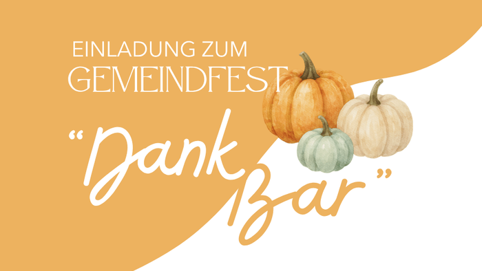 Auf orangenem Hintergrund steht: 