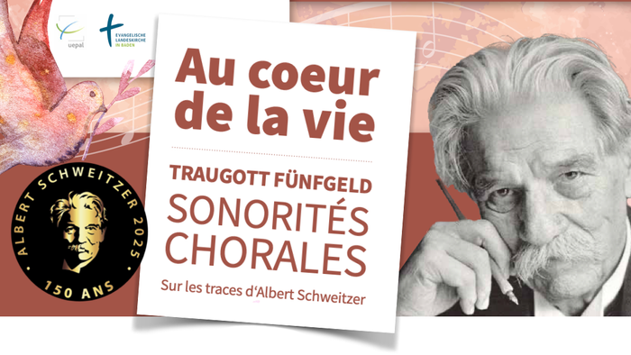 Livre sur les chœurs de Fünfgeld et les traces d'Albert Schweitzer