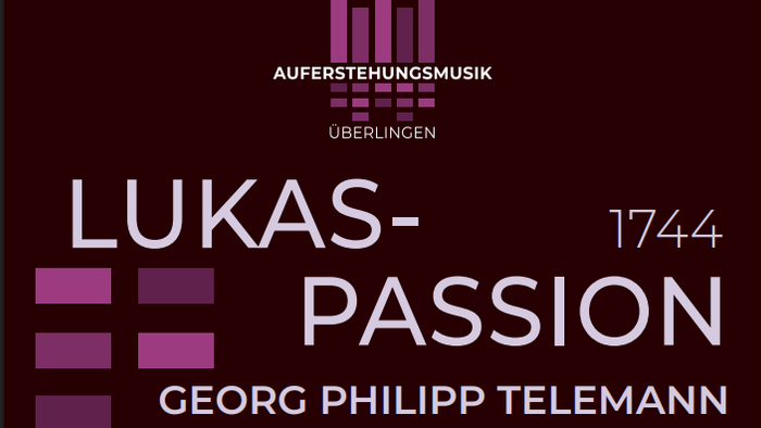 Poster für Konzerte von Georg Philipp Telemann in Pulledorf und Oberlingen im April 2025