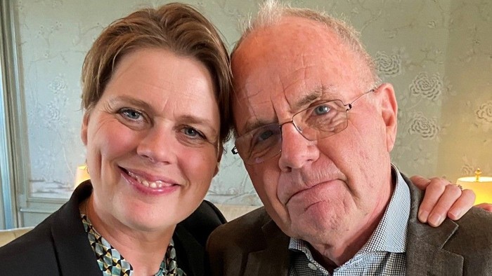 Præsten Rikke Marschner og far Bent