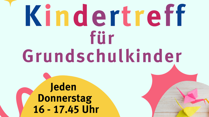 Plakat für den Kindertreff