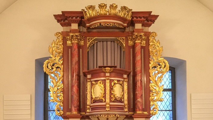 Ansicht des Altars der Dorfkirche Alt-Wittenau