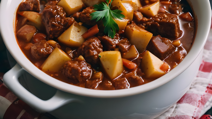 Græske böffer med tzatziki og badkartofler