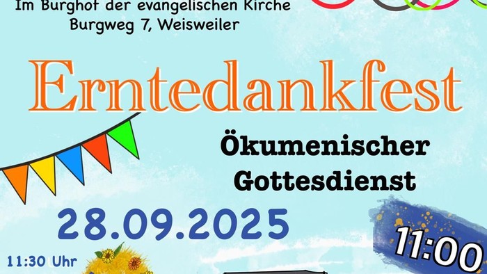 Fahrradschmücken und Erntedankfest am 27. und 28. September 2025 in Weisweiler