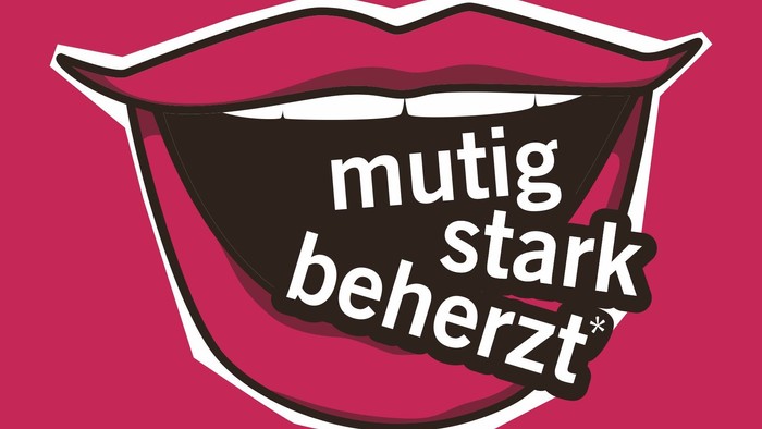 Flyer zur Veranstaltung "mutig stark behertz" des Deutschen Evangelischen Kirchentag Hannover 2025