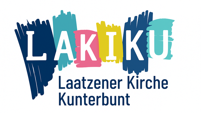 Bunter und kreativer Logo für Laatzener Kirche Kunterbunt