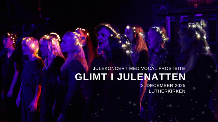 Gruppe af mennesker med kroner på, arrangement med titlen **