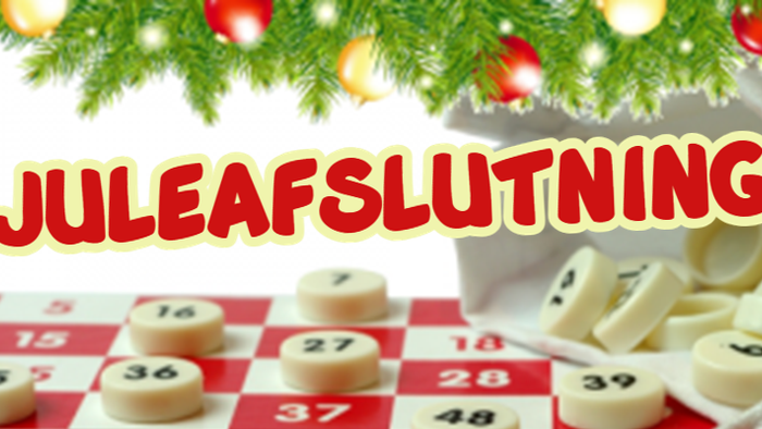 Julenæssluttering med juledekor og numre.