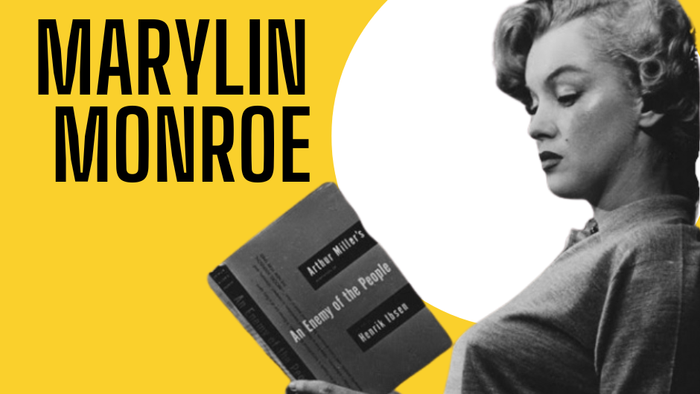 Marilyn Monroe læser bog.