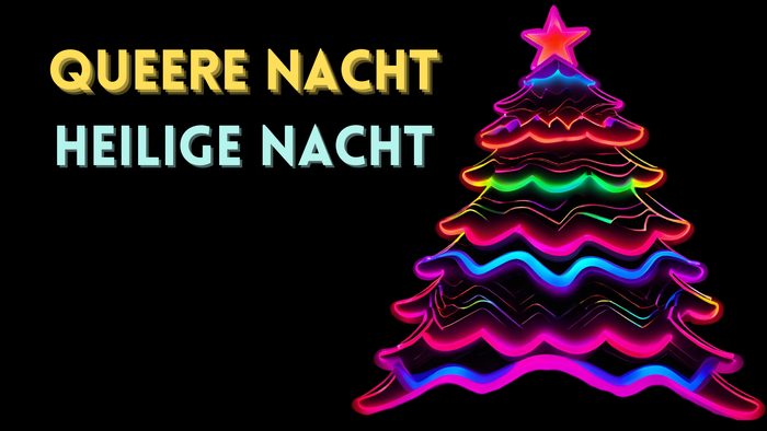 Bunter Weihnachtsbaum mit