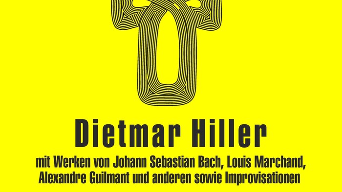 Plakat zum Orgelkonzert mit Dietmar Hiller