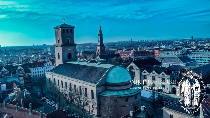 Byen med Vor Frue Kirke og domkirke