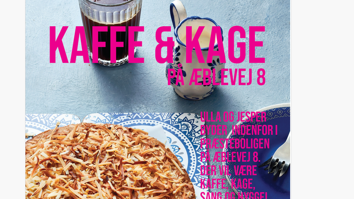 Kaffe & Kage på 8. niveau med ulige kager og kaffe.
