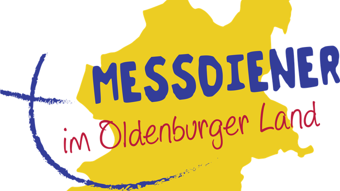 Das Bild zeigt eine gelbe Karte von Messdiener im Oldenburger Land auf schwarzem Hintergrund