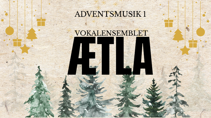 Juletema-plakat til vokalsammenslutningen