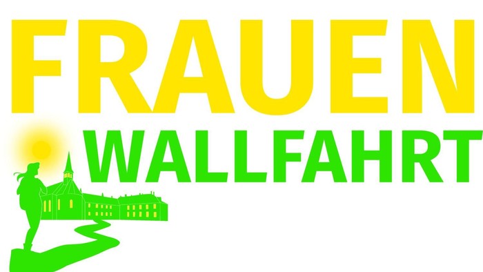 Das Logo zeigt eine Frau vor einem Gebäude mit einem Lichtstrahl.