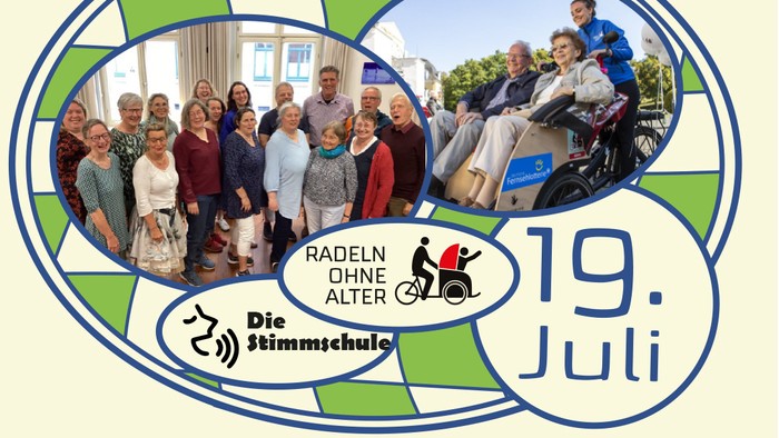 Flyer für das Rikscha Fest am 19. Juli in Sankt Nicolai Kirche