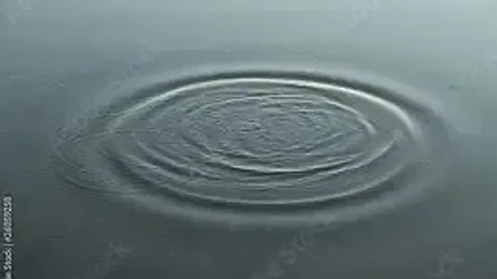 Ein Wasserkreisel auf der Oberfläche eines Gewässers