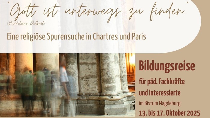 Bildungsreise nach Chartres und Paris im Oktober 2025, mit Fokus auf religiöse Spuren und kulturelle Sehenswürdigkeiten