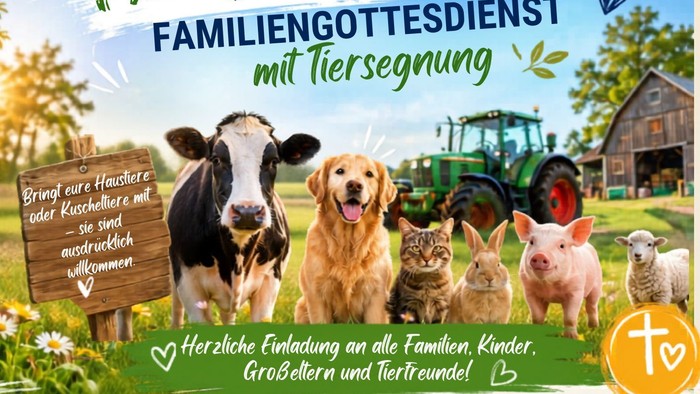 Familiengottesdienst mit Tiersegnung