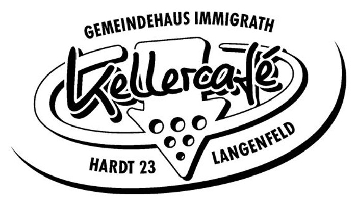Das Logo des Kellarcafé in Langenfeld mit der Adresse Hardt 23.