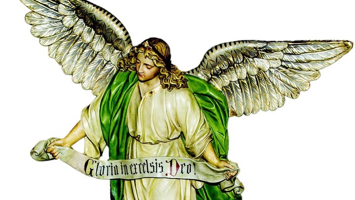 Engel mit grünem Gewand