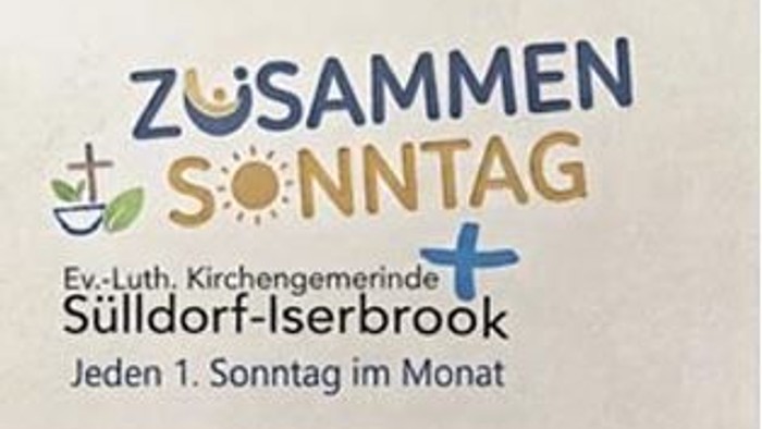 Logo für den evangelisch-lutherischen Gemeinschaftsgottesdienst, der am ersten Sonntag jedes Monats in Sülldorf-Iserbrook stattfindet.