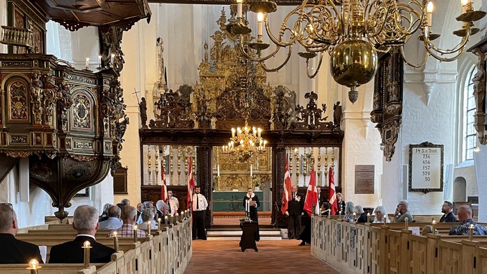 Veterangudstjeneste i Sankt Olai Kirke på Flagdagen