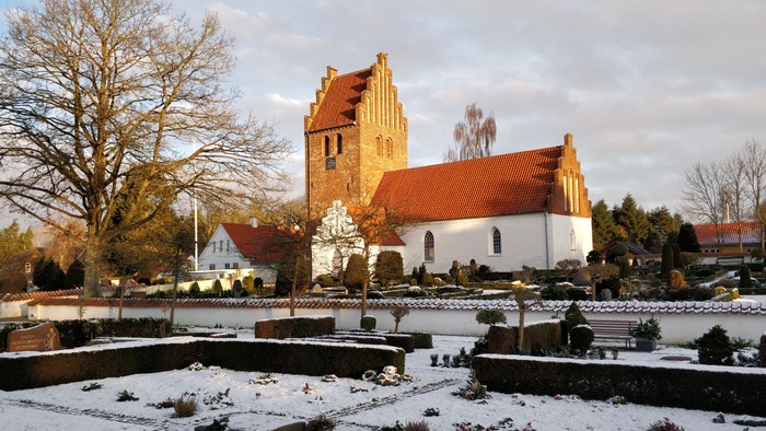 Jersie Kirke vinter