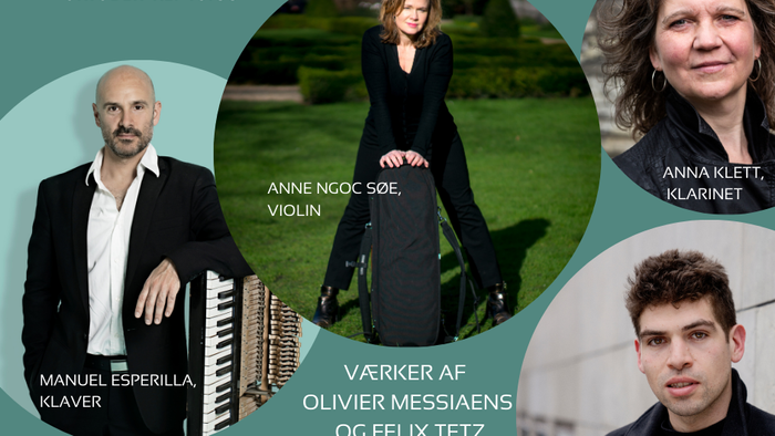 Kvartet til verdens ende: Kammerkoncert i Timotheuskirken med Manuel Esperilla Klaver, Anne Ngoc Soe, Anna Klett, og Giacomo Oudin