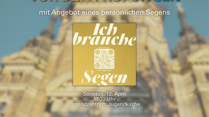 Gottesdienst mit persönlichen Segenswünschen vor Prüfungen, am 12. April in der Jugendzentrumskirche.