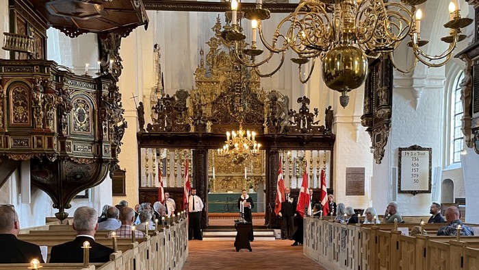 Veterangudstjeneste i Sankt Olai Kirke på Flagdagen