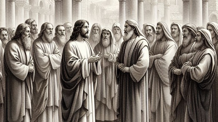Jesus und der Schriftgelehrte