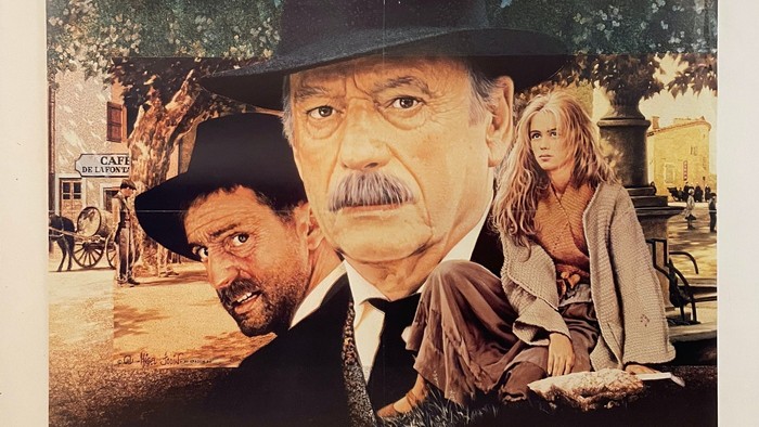 Filmposter med Claude Berri, Yves Montand og Daniel Auteuil