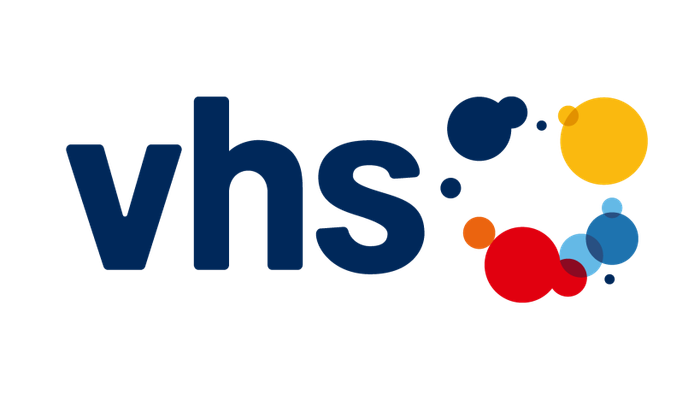 Das Bild zeigt die Logos von VHS und LemTREFF vor einem schwarzen Hintergrund.