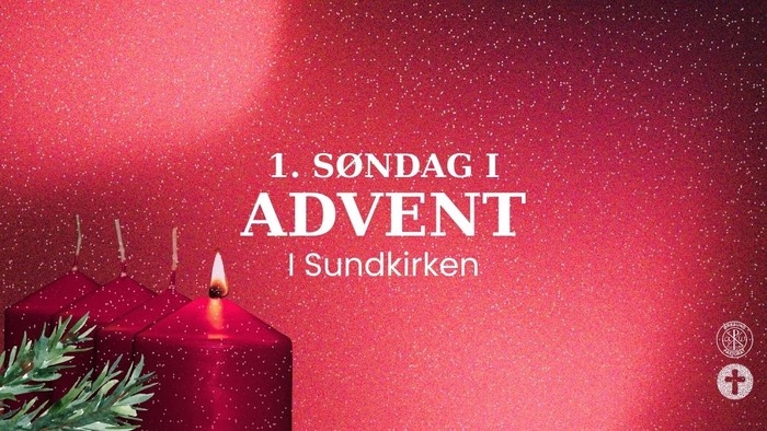 Rød stearinlys med tekst **