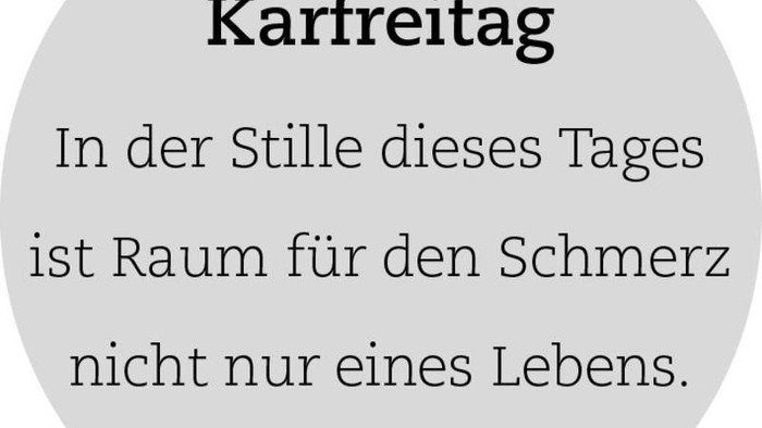 Karfreitag-Zitat von Tina Willms über stilles Tagebuch und Schmerz