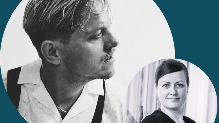 To personer i professionelle portrætter, den ene i hvid skjorte med slips, den anden i formelt tøj.