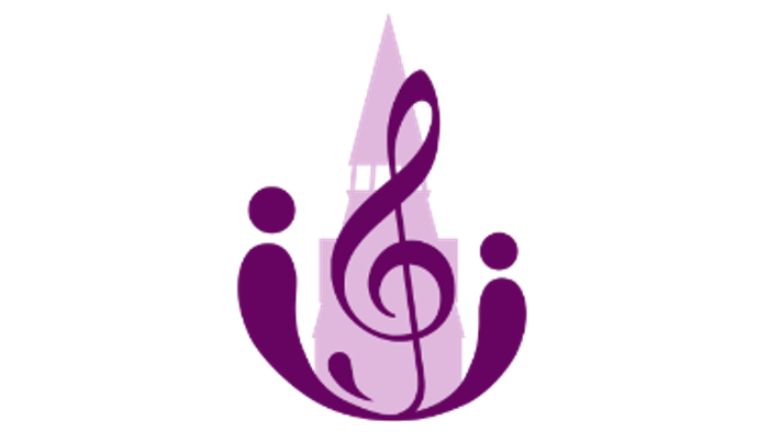 Billedet viser et musiktema med to hånders og en notetråd.