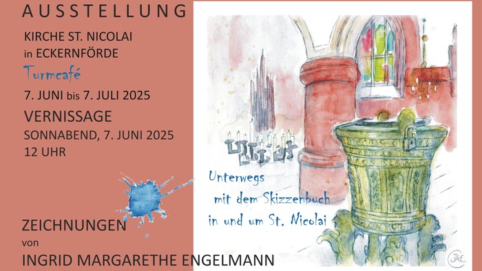 Ausstellung von Ingrid Margarethe Engelmann in Eckernförde, Termine und Öffnungszeiten
