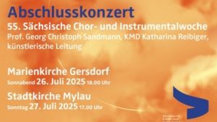 Ludwig van Beethoven, Camille Saint-Saëns, Antonín Dvořák: Konzert mit Orchester und Chor, 26. und 27. Juli 2025 in Mylau