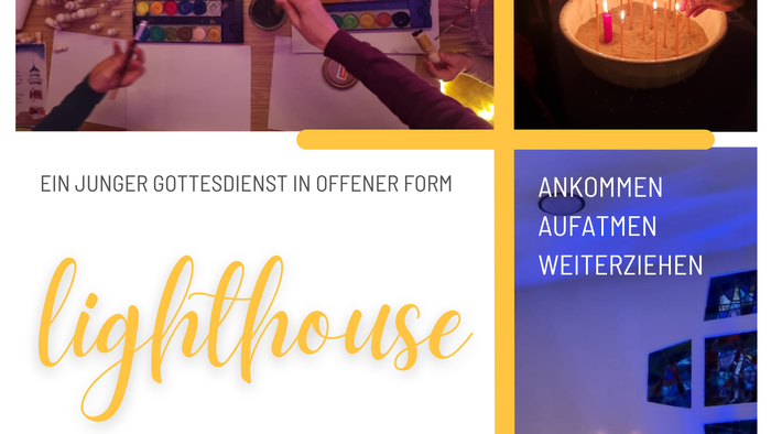 Ein junges Gottesdienst in offener Form, Lichterfest, Ankommen aufnehmen Weiterziehen, Termine und Veranstaltungen