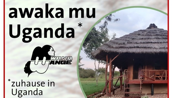 Aushang für Fotoausstellung über Uganda, 10.07.-02.09.2025, Vernissage am 10.07.2025 um 18:00 Uhr