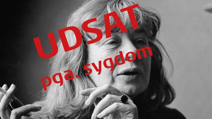 Meddelelse: Foredrag om Tove Ditlevsen udsat pga. sygdom