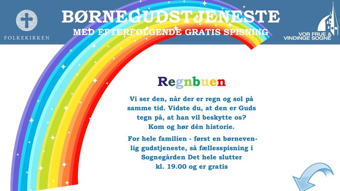 Børnecudstjeneste med gratis spising og kirke i Vindbjerg Kirke