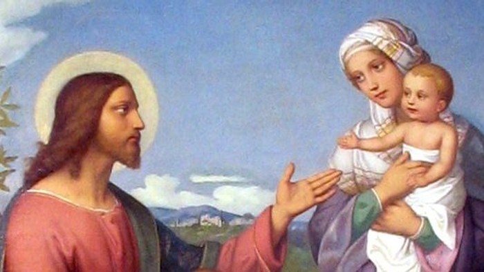 Jesus som børneven. Maleri af Marie Ellenrieder (1791-1863). Kilde: Wikimedia Commons.