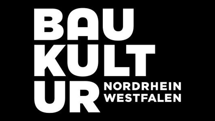 Das Bild zeigt das Logo von Baukultur Nordrhein-Westfalen