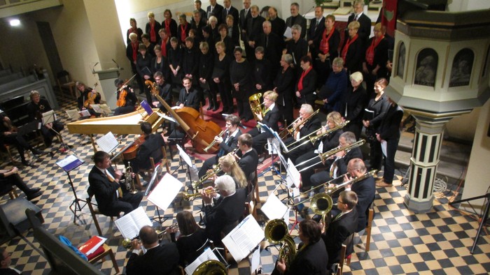 Posaunenchor und Kantorei der Kirchengemeinde KW im Konzert